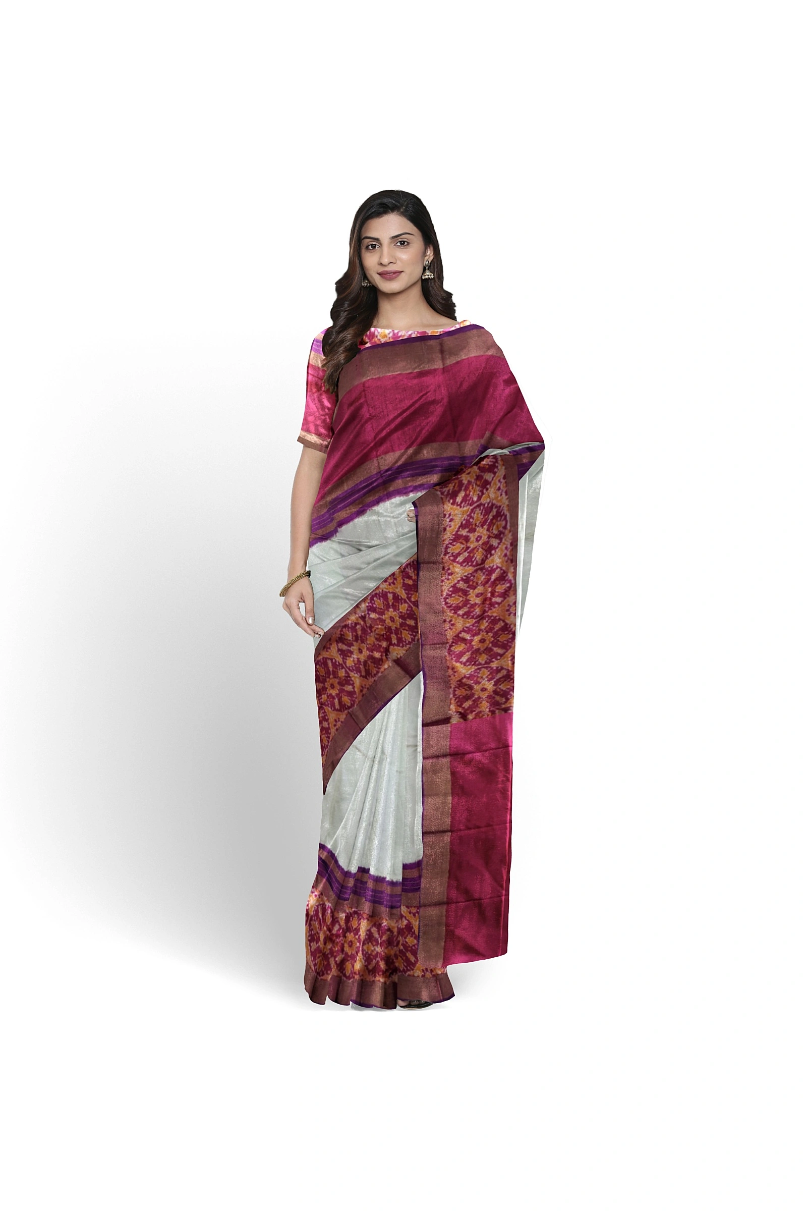 HANDLOOM WOVEN AND PRINTED INDIAN SAREES-IKATS-4