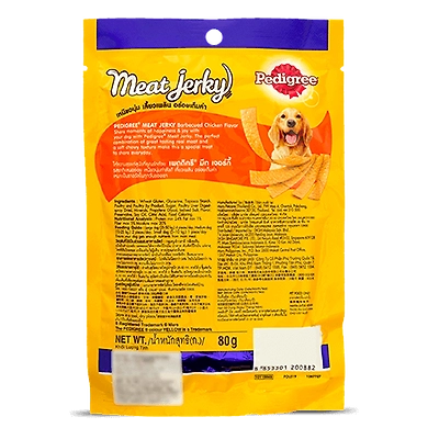 Pedigree Care and Treats Adult Meat Jerky Barbeque Chicken-80 Gm-1