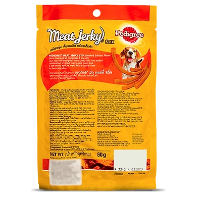 Pedigree Care and Treats Adult Meat Jerky Stix Smoked Salmon-60 Gm-1
