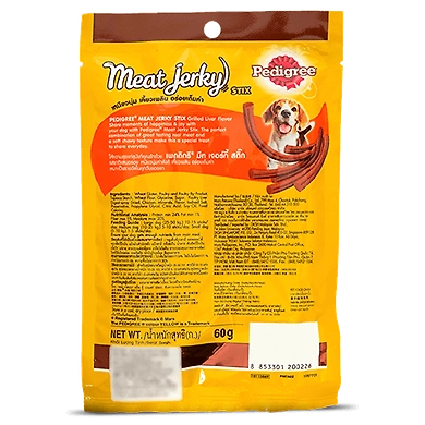 Pedigree Care and Treats Adult Meat Jerky Stix Grilled Liver-60 Gm-1