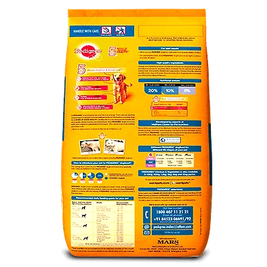 Pedigree Adult Chicken and Vegetables-15 Kg-1