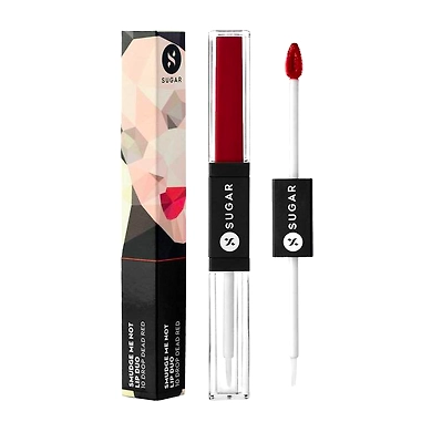 Smudge Me Not Lip Duo 10 Drop Dead Red (Red)-SKU-VIJ-0163
