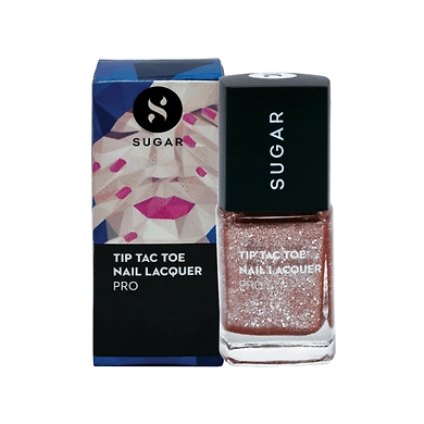Tip Tac Toe Nail Lacquer 019 Rambling Rose (Rose Gold Glitter)-SKU-VIJ-0275