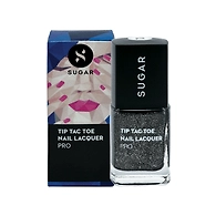 Tip Tac Toe Nail Lacquer 018 Bounce Black (Black Glitter)