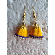 Yellow Glass Earring