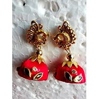 Top with Jhumka Red
