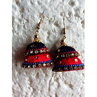 Double Jhumka Red