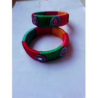Silkthread Multi Colour Bangles