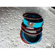 Silkthread Stone Bangles (size 24,26,28)