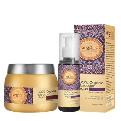 ARGANIC HAIR SHAMPOO &amp; HAIR MASK COMBO PACK-SKU-SHRI-1353