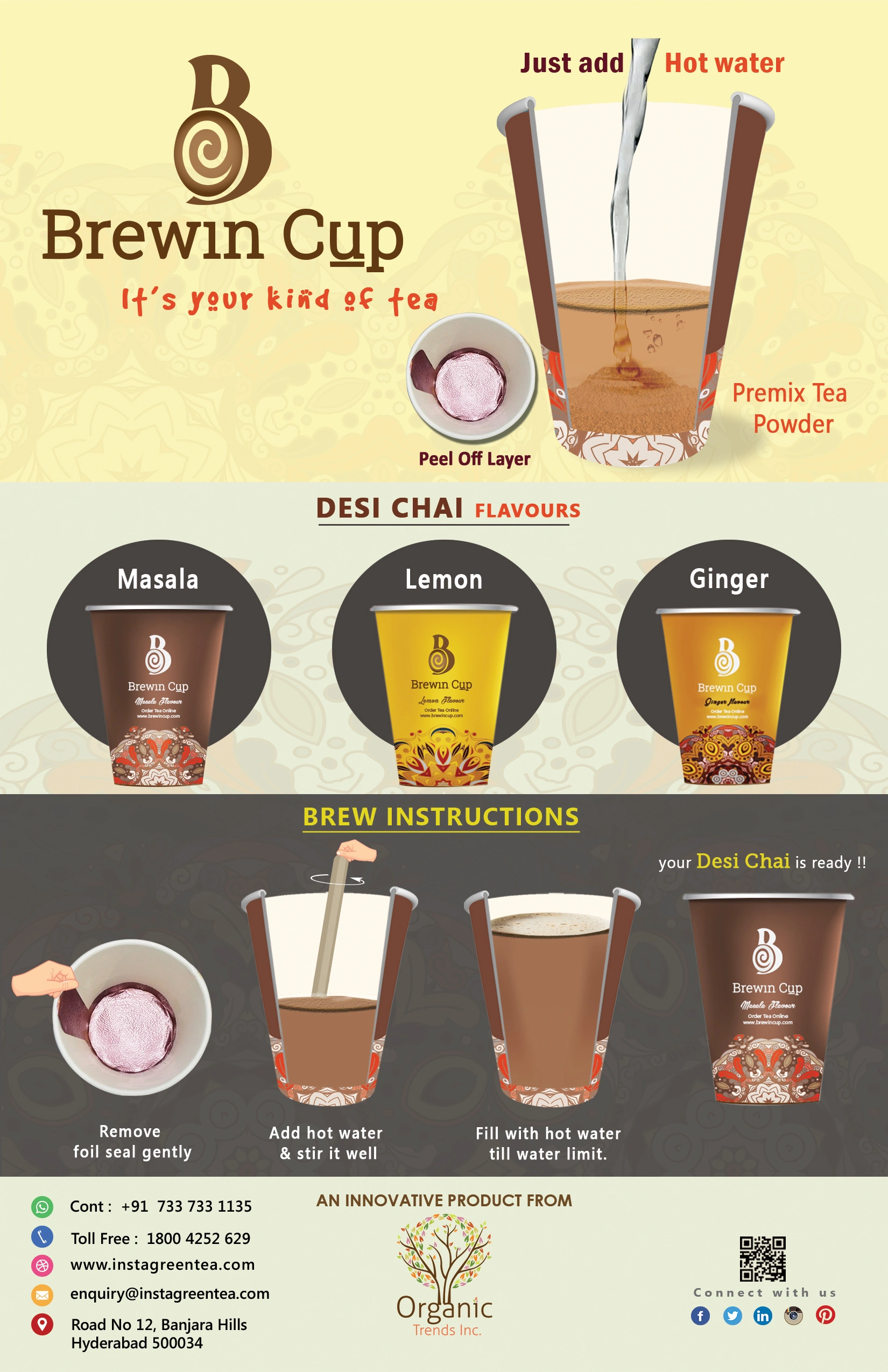 MASALA TEA - 10 Cups pack-150 ml - 8 cups-2