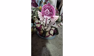 Eco Ganesh with Natural Color Idol - 2 ft Narrow, 2 ft Wide, 3 ft, 4 ft, 5 ft