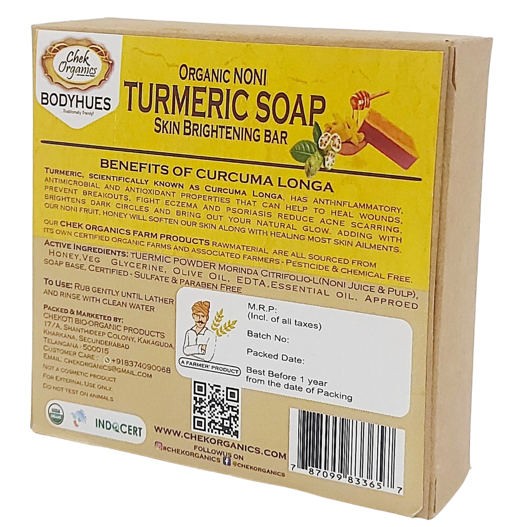 Noni BODYHUES Organic Turmeric Soap 100gm-1