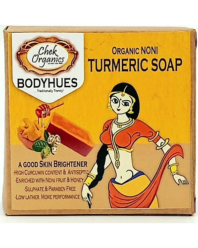 Noni BODYHUES Organic Turmeric Soap 100gm-Tursoap_100gm