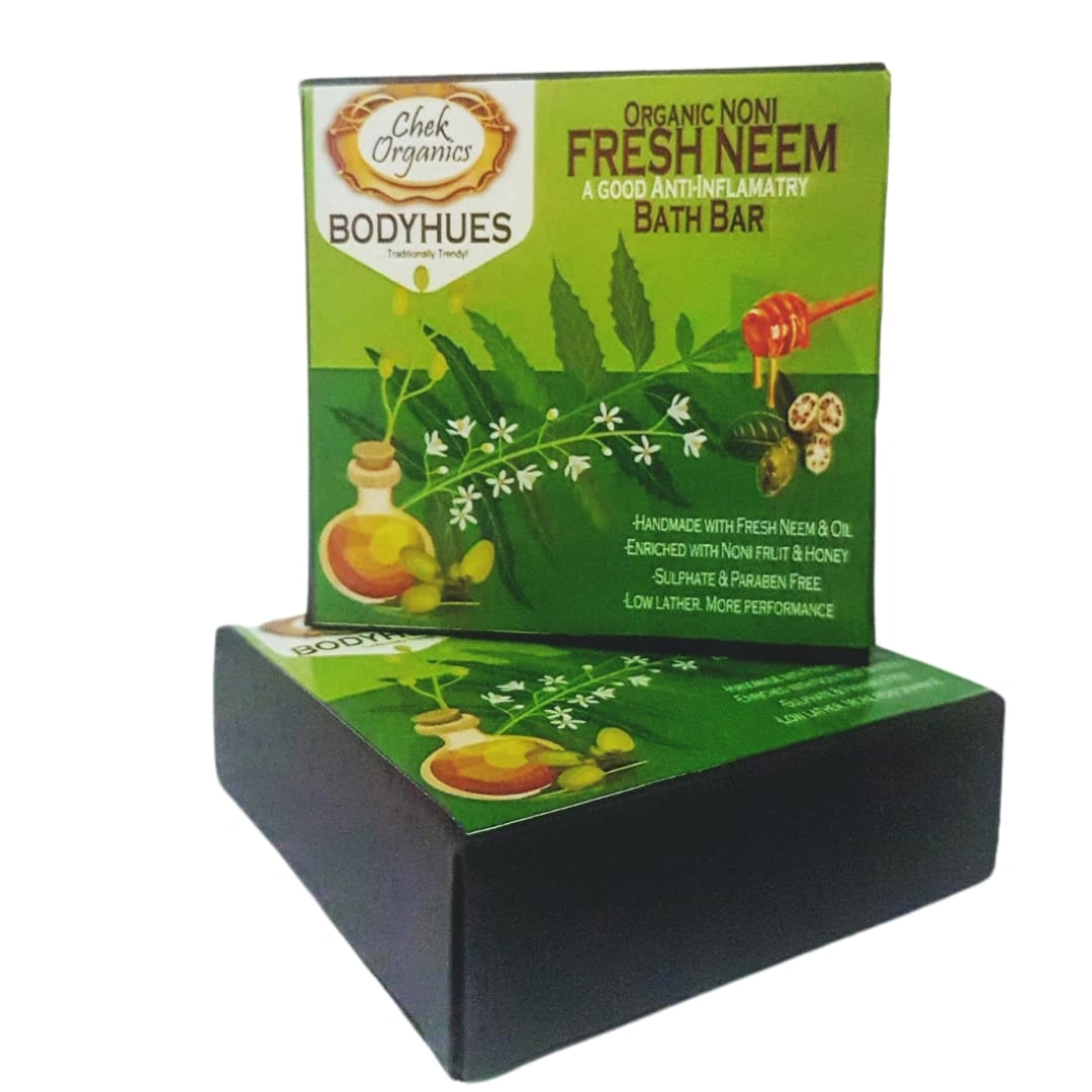 Noni BODYHUES Organic Neem Bath Bar 100gm-Neem_soap100