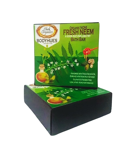 Noni BODYHUES Organic Neem Bath Bar 100gm-Neem_soap100