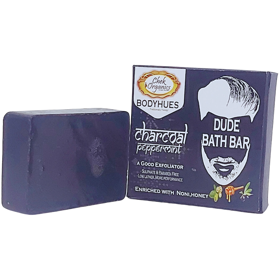 CHEKORGANIC BODYHUES – CHARCOAL PEPPERMINT SOAP – 100GM-1