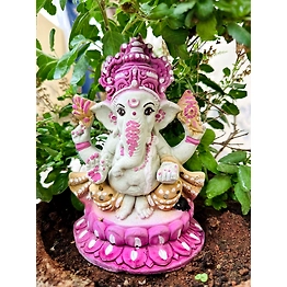 NDPIC - PJTSAU Eco Ganesh with Natural Color Idol - 6 Inch, 8 Inch, 10 Inch, 12 Inch, 1.5 ft