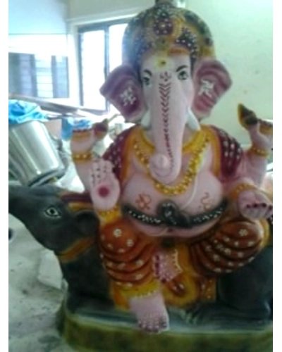 Eco Ganesh with Natural Color Idol - 2 ft Narrow, 2 ft Wide, 3 ft, 4 ft, 5 ft-CBLLS-2009