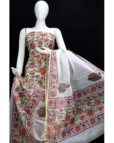 Dress Material (Top &amp; Dupatta)-DM-KD-HBP-001