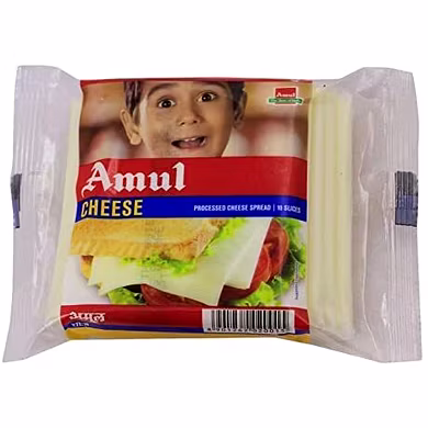 AMUL-PROCESSED CHEESE SLICE 200GMS-G07IP17A02CHE005
