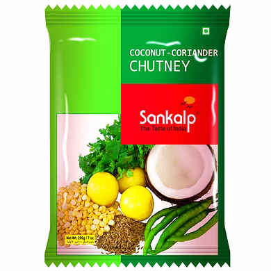 SANKALP-COCONUT CHUTNEY CORIANDER 200GMS-S18RC10S32COC002