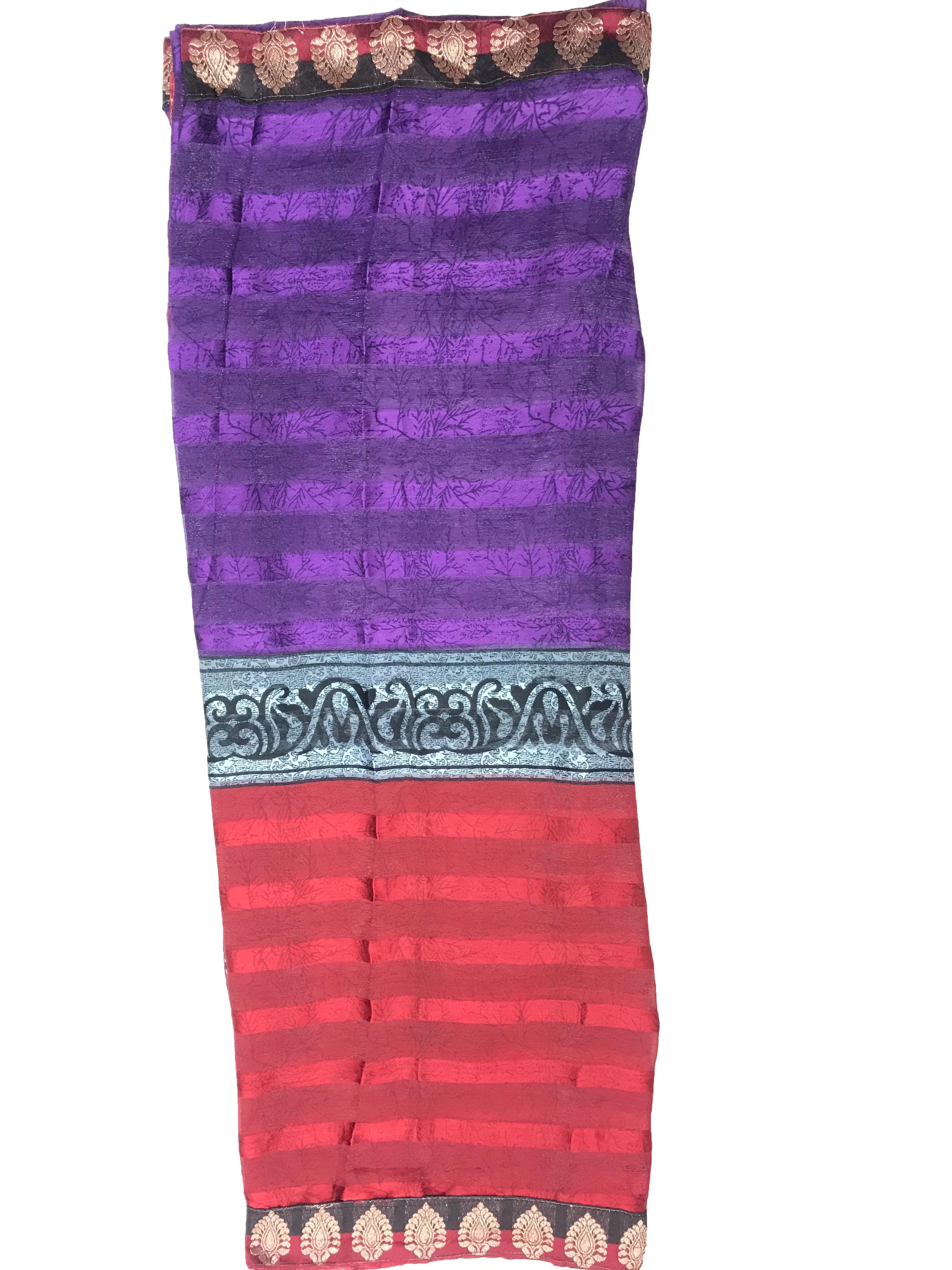 Purple Alpheno Printed Saree 47-1