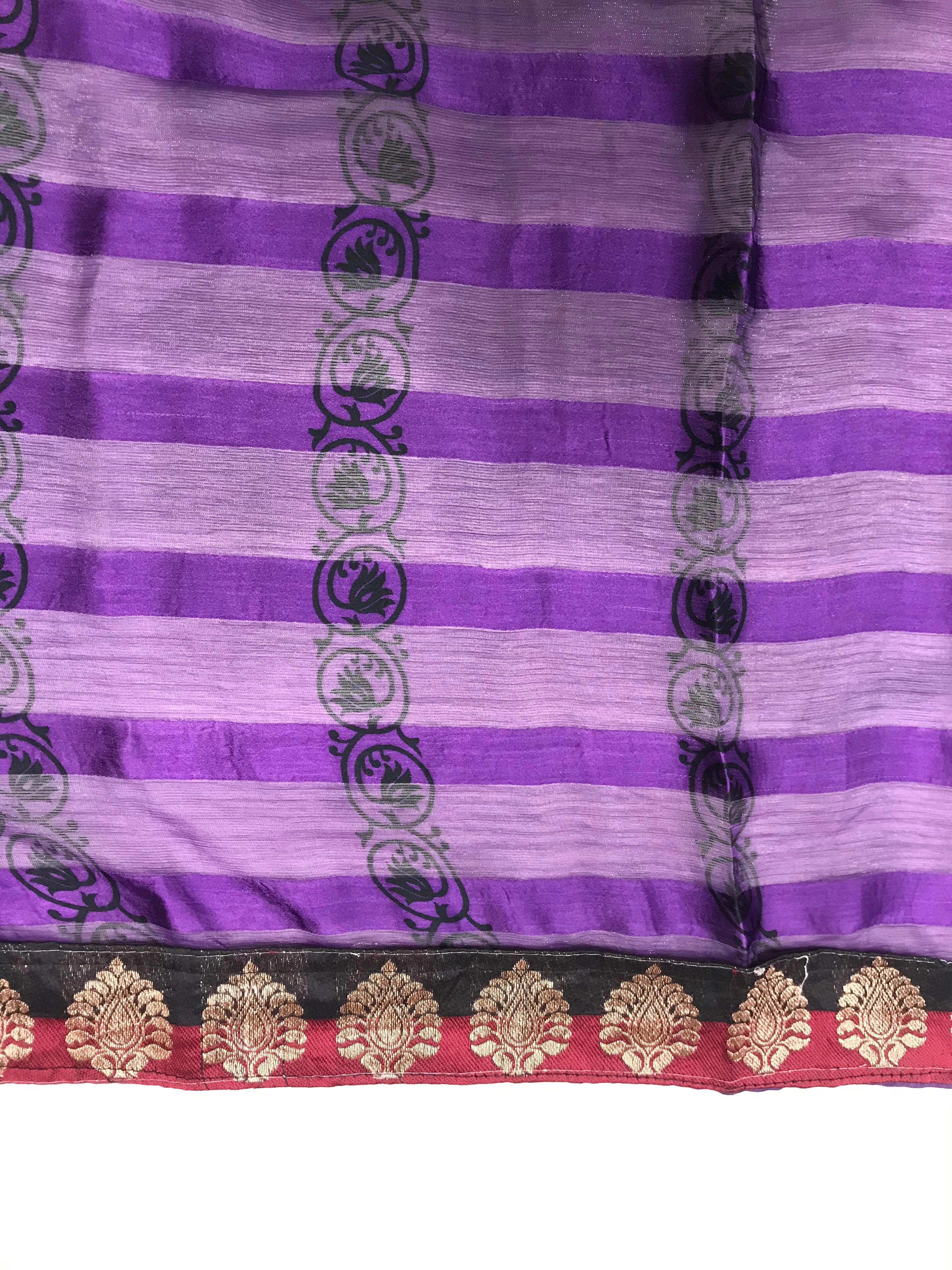 Purple Alpheno Printed Saree 47-2