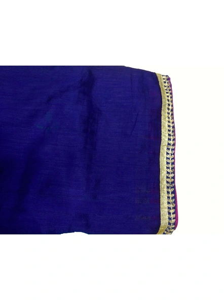Rama Half Half Embroidered Saree-2