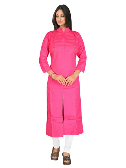 Cotton Flex Kurti in Pink Color-920L
