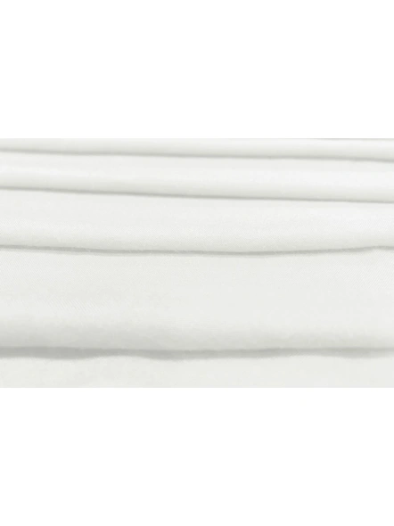 Plain Premium Quality Rayon Fabric in White-F3