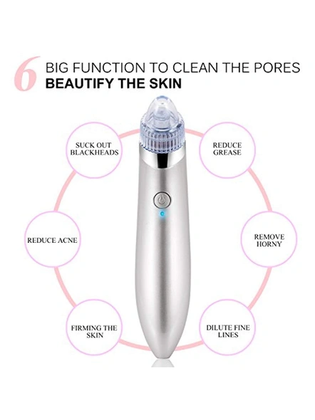 Rechargeable Blackhead and Whitehead Remover Machine for Face Acne Pimple Pore Cleaner Vacuum Suction Facial G5.-4