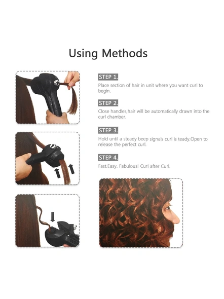 Perfect Hair Curler Roller with Hair Machine Curl  Iron (Black) G16.-3