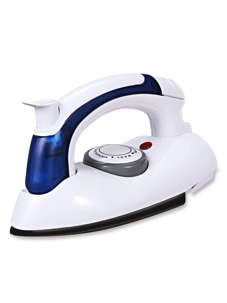 Foldable Compact Flat Temperature Control Handheld Steam Plastic Iron With Measuring Cup (Multicolor) G25.-4