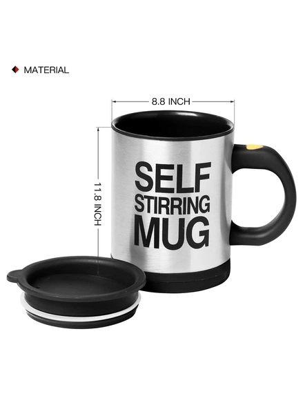 Automatics Stainless Steel Coffee Mug - 1 Piece, Random Color G30.-5