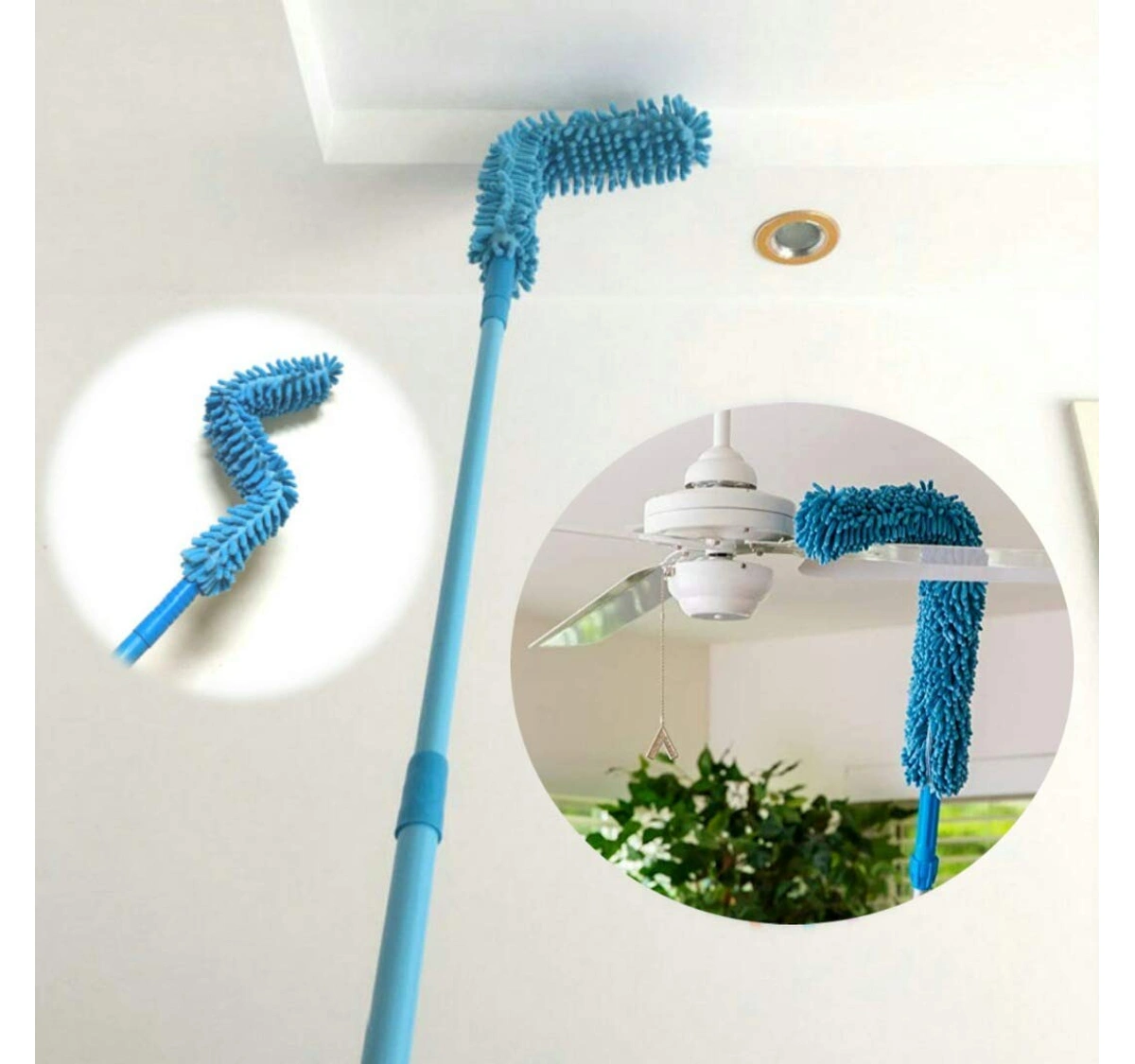 Microfibre Duster Soft Feather 41-88cm Fluffy Brush Magic Cleaning