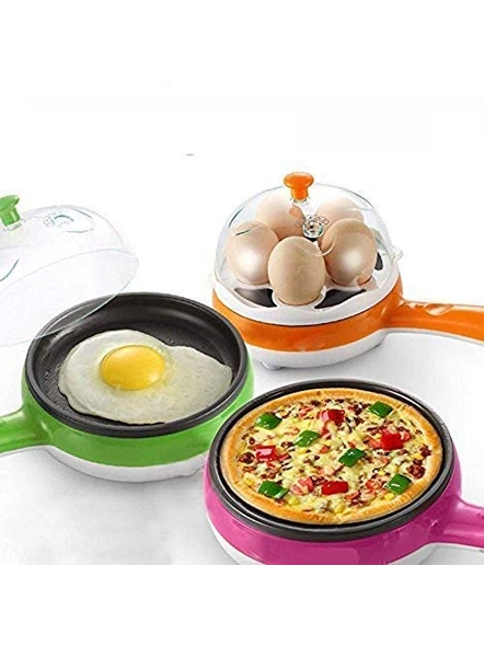 Buy Multifunctional 2 in 1 Electric Egg Boiling Steamer Egg Frying Pan - G55-G55