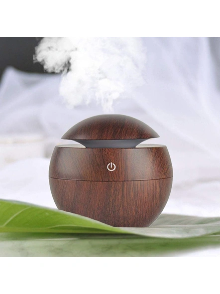 Wood Cool Mist Humidifiers Essential Oil Diffuser Aroma Air Humidifier with Led Night Light Colorful Change for Car, Office, Babies, humidifiers for home, air humidifier for room (Multicolor) G92-3