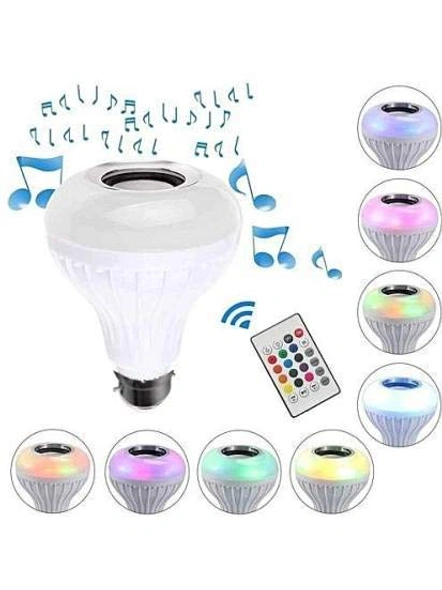 LED Music E27 and B22 led Light Bulb with Bluetooth Speaker RGB Self Changing Color Lamp Built-in Audio Speaker for Home, Bedroom, Living Room, Party Decoration G93-G93
