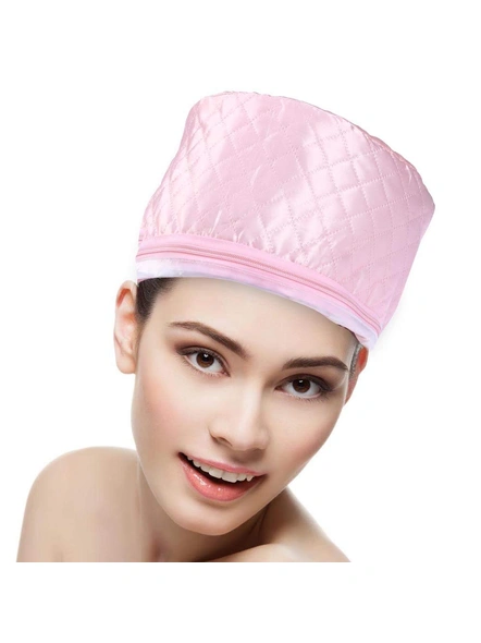 Hair Care SPA Cap Beauty Steamer Hair Thermal Treatment Nourishing Hat (Pack of 1 - Multicolour) G96-5
