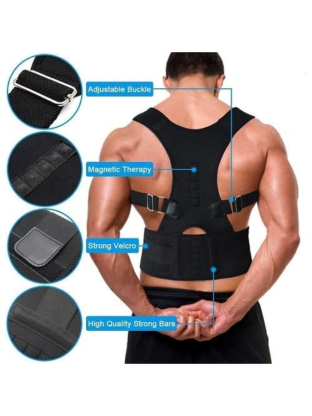 Posture Corrector, Shoulder Back Support Belt for Men and Women G98-4