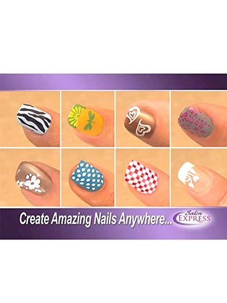 Nail Polish Art Decoration Stamping Design Kit Decals Paint Stamp (Multicolor - Pack of 1) G105-1