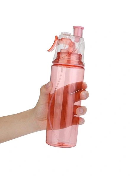 2 in 1 Drinking Water Bottle and Spray Gun for Water Sprinkle, Sports Water Bottle with Straw, Sports and Outdoor Water Bottle, Summer Spray Bottles, Spray Water Bottle (Multicolor) G114-2