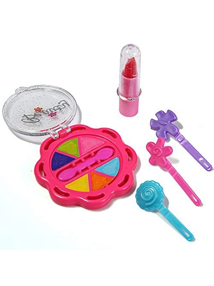 Children Beauty Makeup Kit for Girls Pretend Play Cosmetic Set Toy Kids Role Games Tools Accessories Portable (Colors May Vary) G123-2