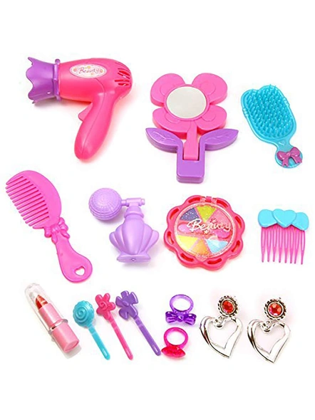 Children Beauty Makeup Kit for Girls Pretend Play Cosmetic Set Toy Kids Role Games Tools Accessories Portable (Colors May Vary) G123-3