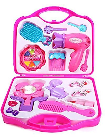 Children Beauty Makeup Kit for Girls Pretend Play Cosmetic Set Toy Kids Role Games Tools Accessories Portable (Colors May Vary) G123-4
