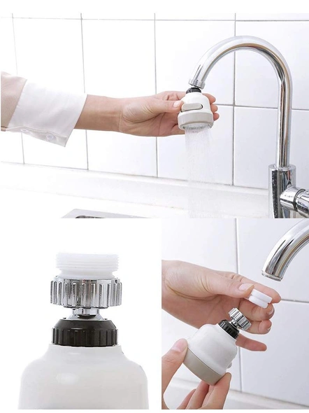1PC Rotatable Universal Splash Proof 3 Modes Water Saving Nozzle Faucet Filter for Kitchen Basin Tap (Pack of 1) G133-2