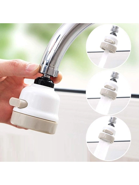 1PC Rotatable Universal Splash Proof 3 Modes Water Saving Nozzle Faucet Filter for Kitchen Basin Tap (Pack of 1) G133-5