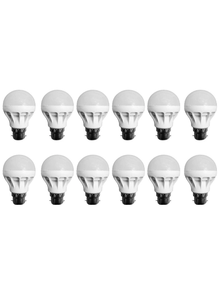 9W B22 LED Bulb (White, Pack of 12) G181-G181