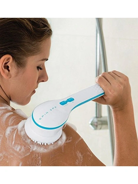 5 in 1 Cleaning Bath Spin Massage With Electric Shower Brush (Multicolor - 1 Piece) G196-2